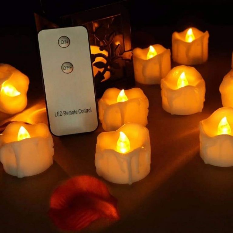 SensoCandles - Flameless LED Candles with Remote Control - 12 set - SensoLum